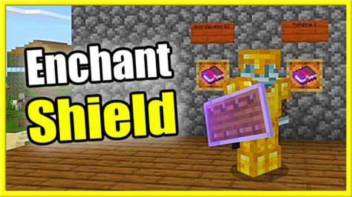 How to enchant a shield in minecraft