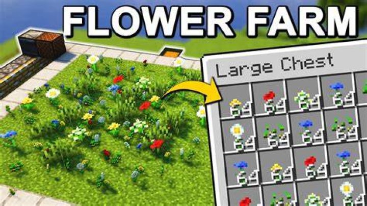 How to farm flowers in minecraft