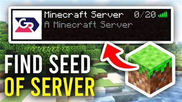 How to find minecraft server seed