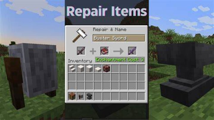 How to fix items in minecraft