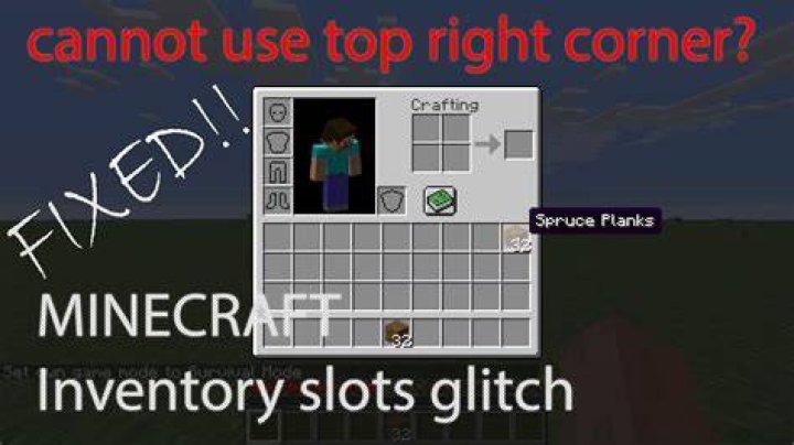 How to fix minecraft inventory glitch