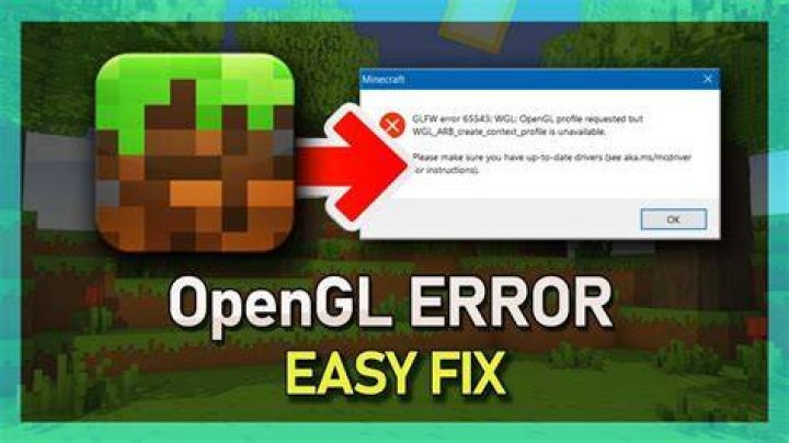 How to fix opengl error in minecraft