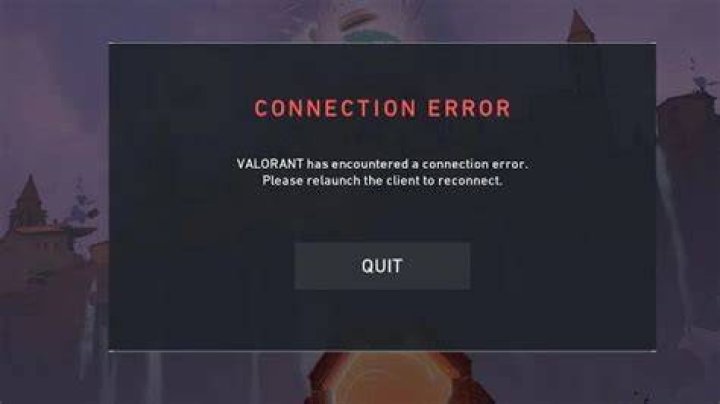 How to fix valorant connection error