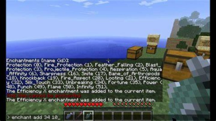 How to force enchant in minecraft