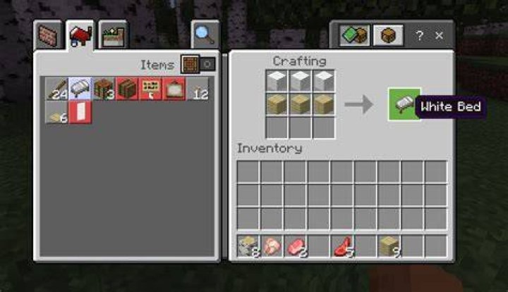 How to get a bed in minecraft