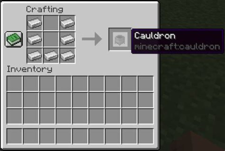 How to get a cauldron in minecraft