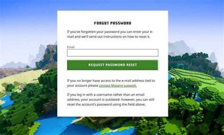 How to get a minecraft password