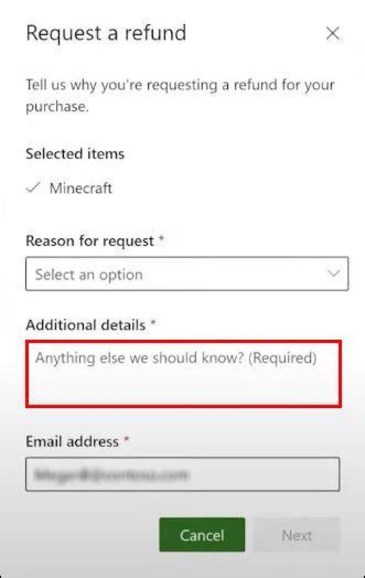 How to get a refund on minecraft