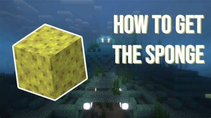 How to get a sponge in minecraft