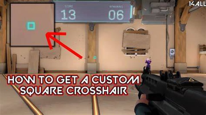 How to get a square crosshair in valorant