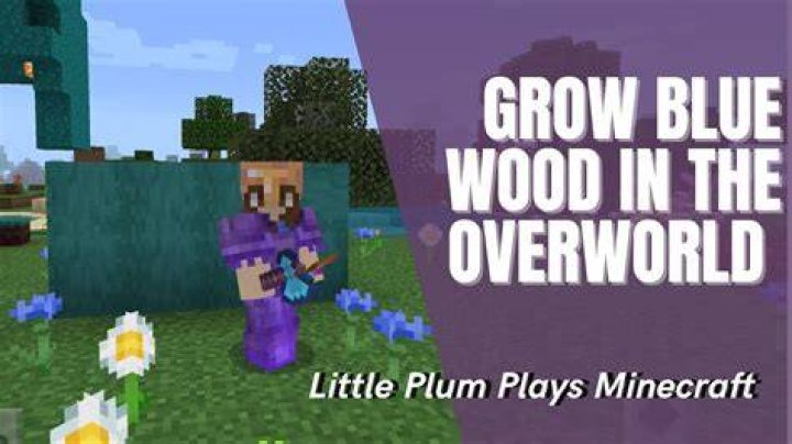 How to get blue wood in minecraft