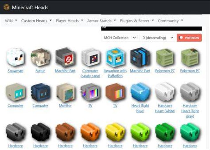 How to get custom heads in minecraft