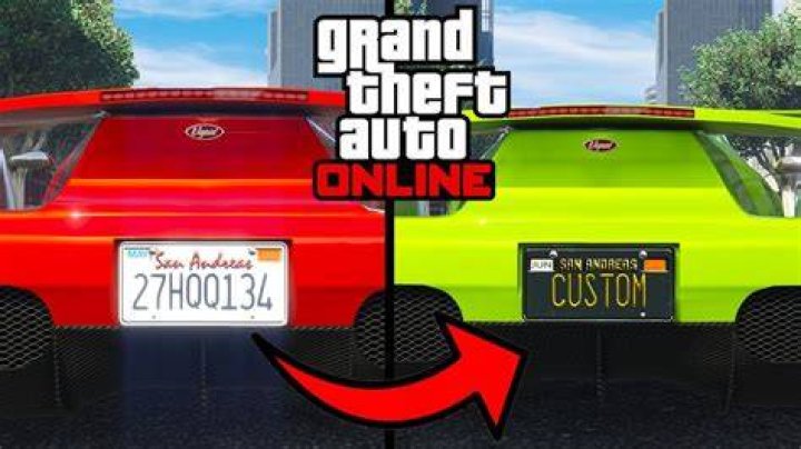 How to get custom license plate gta