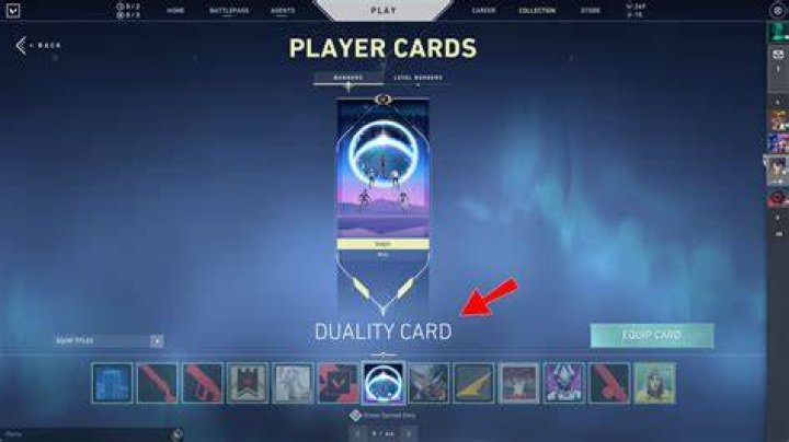 How to get duality card in valorant