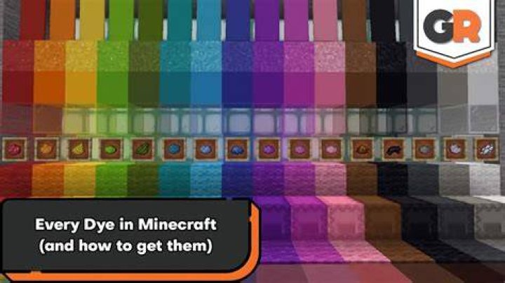 How to get every dye in minecraft