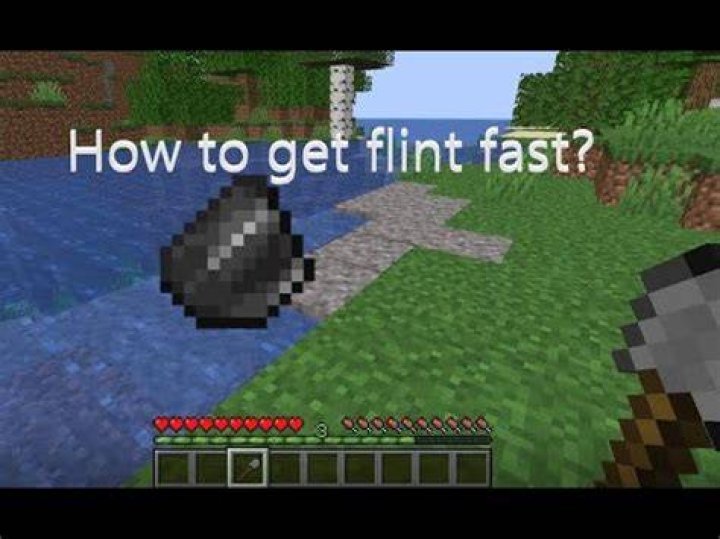 How to get flint fast in minecraft