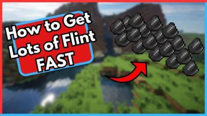 How to get flint in minecraft fast