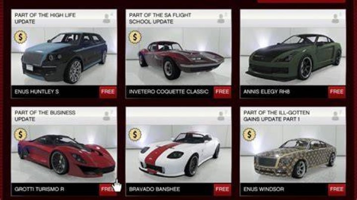 How to get free cars in gta 5 online
