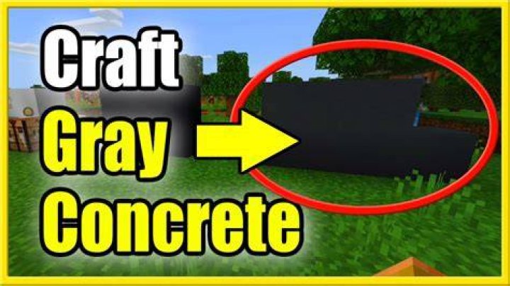 How to get gray concrete in minecraft