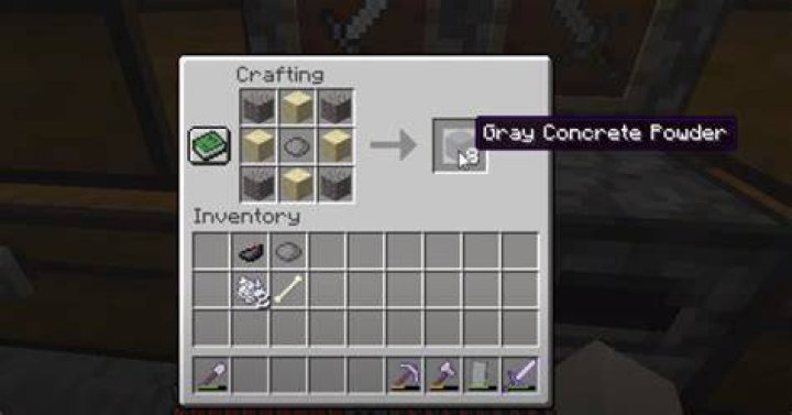 How to get grey concrete in minecraft