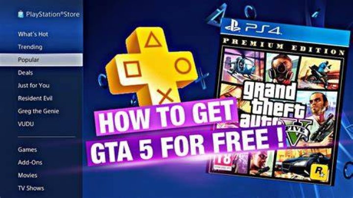 How to get gta 5 for free ps4