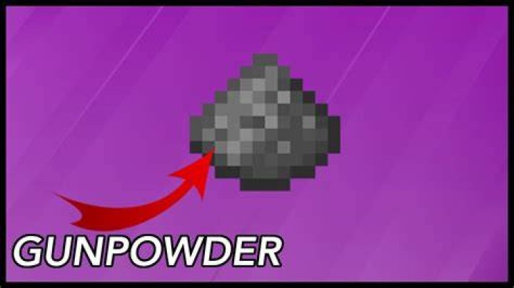 How to get gun powder in minecraft