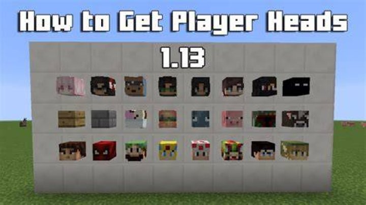 How to get heads in minecraft 1.13