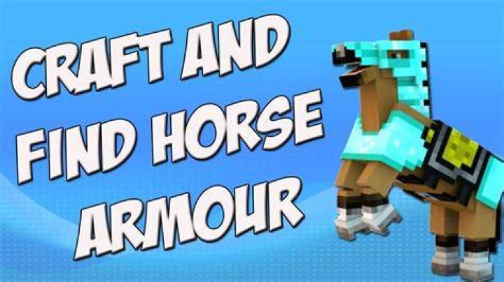 How to get horse armor in minecraft