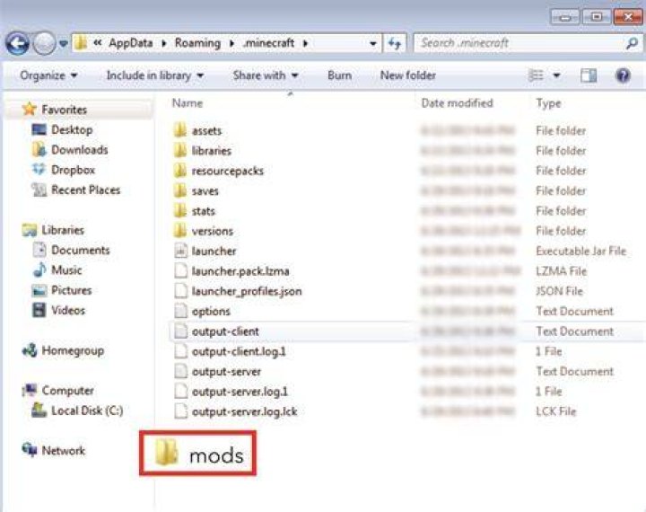 How to get into minecraft files