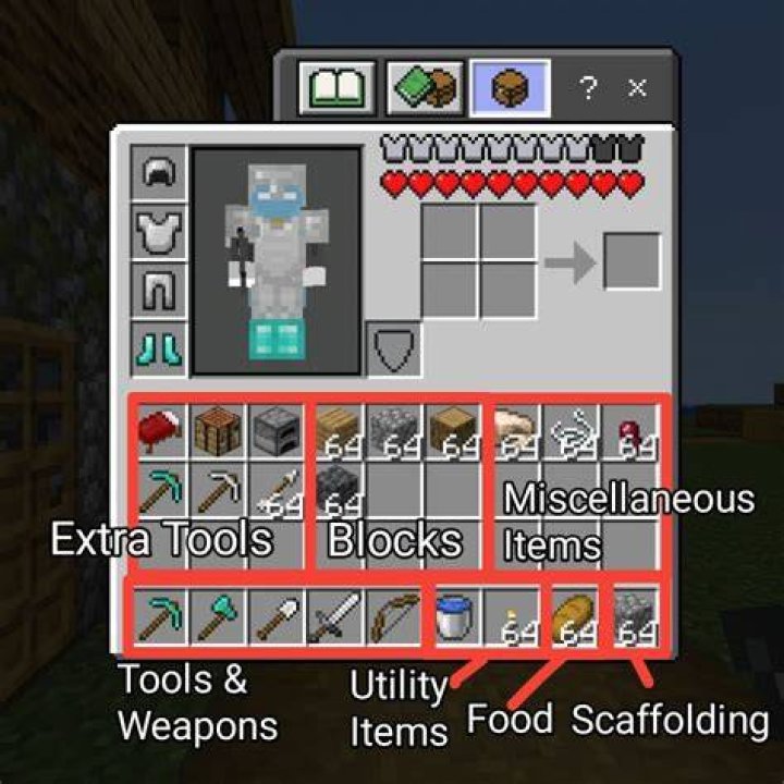 How to get inventory in minecraft