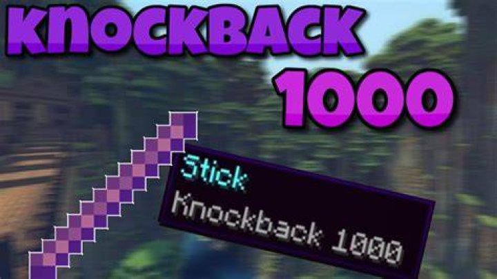 How to get knockback 100 in minecraft
