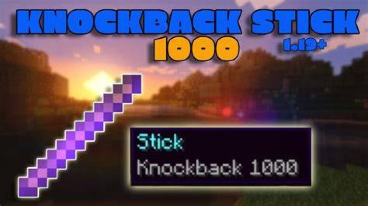 How to get knockback 1000 in minecraft