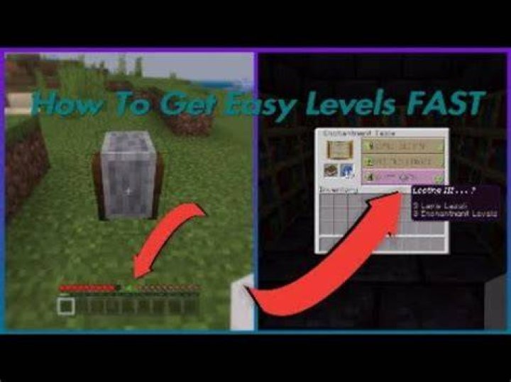 How to get levels fast in minecraft