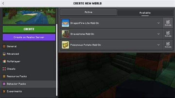 How to get minecraft pe addons