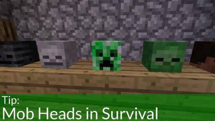 How to get mob heads in minecraft