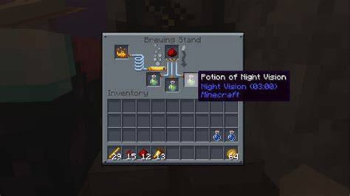 How to get night vision minecraft