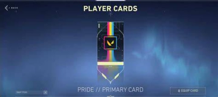 How to get pride player card valorant
