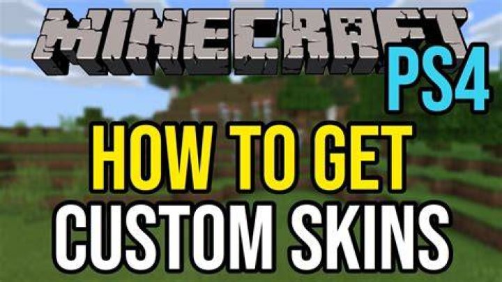 How to get skins on ps4 minecraft