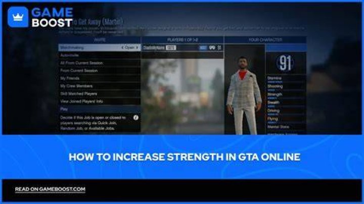 How to get strength up in gta online