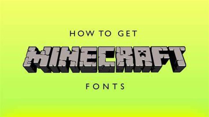 How to get the minecraft font