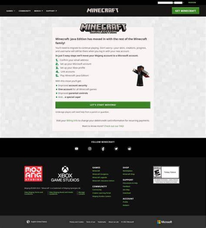 How to get unmigrated minecraft accounts
