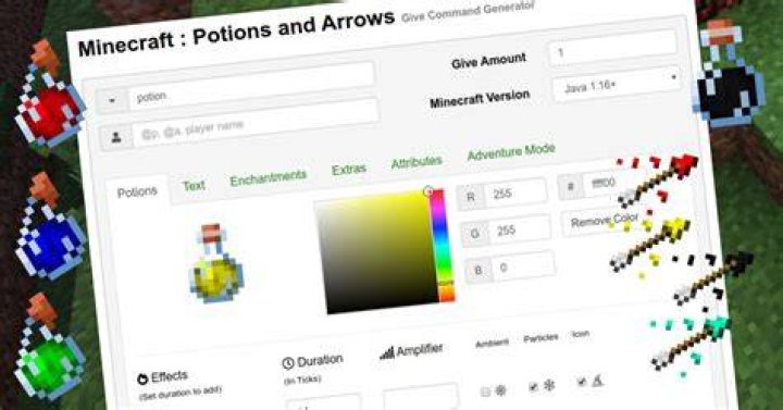 How to give potion effects in minecraft