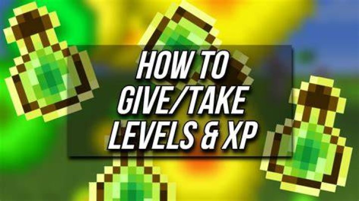 How to give someone levels in minecraft