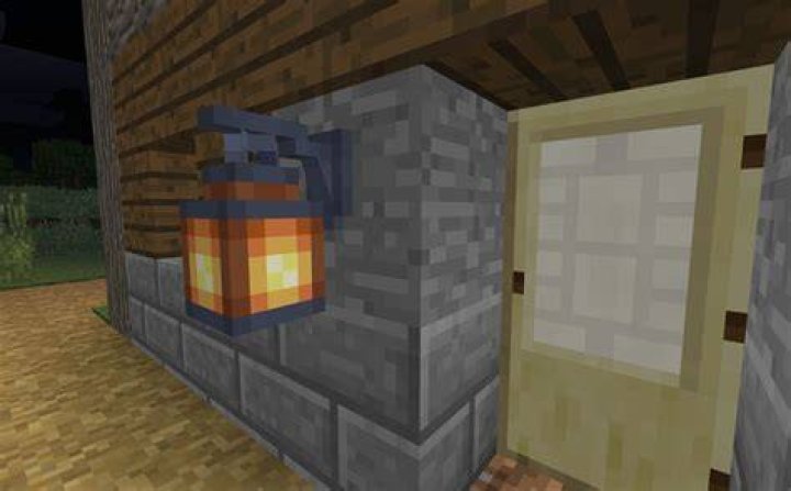 How to hang a lantern in minecraft