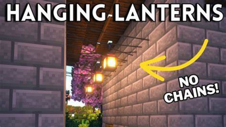 How to hang lanterns in minecraft