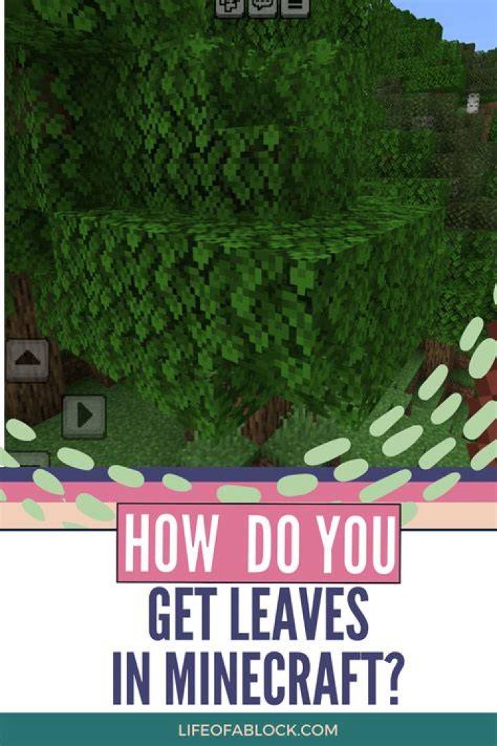 How to harvest leaves in minecraft