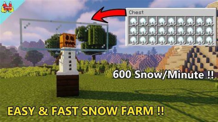 How to harvest snow in minecraft