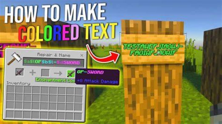 How to highlight text in minecraft