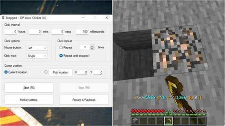 How to hold right click minecraft