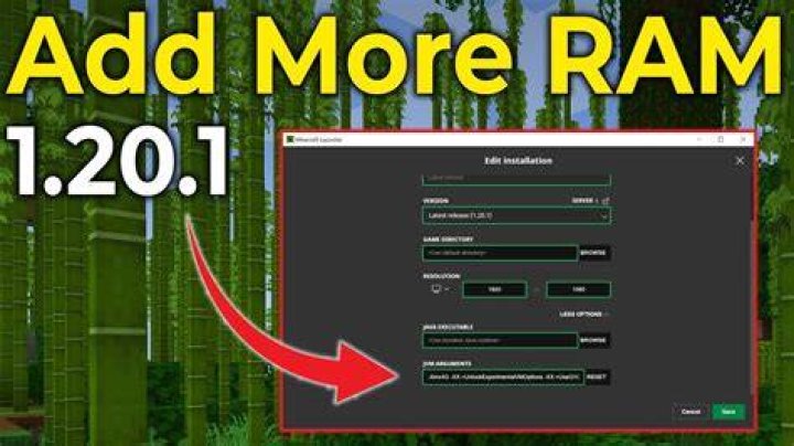 How to increase ram in minecraft